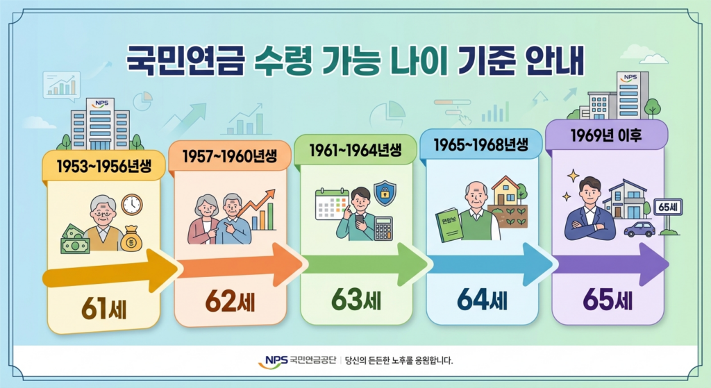 국민연금 수령나이 기준