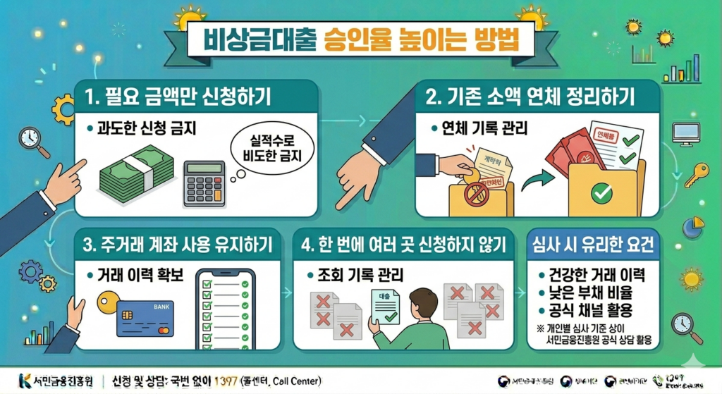 비상금대출 승인율 높이는 4단계
