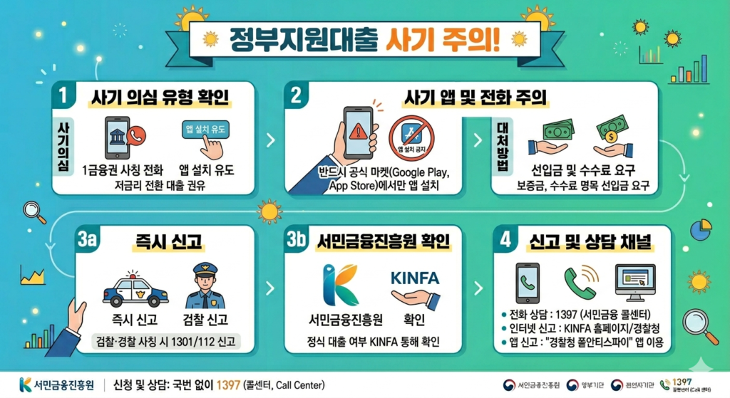 정부지원대출 주의사항