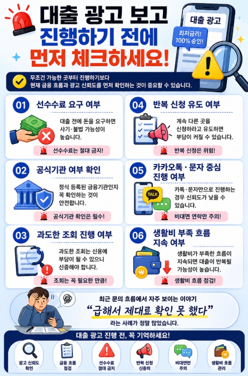 대출 광고 주의사항