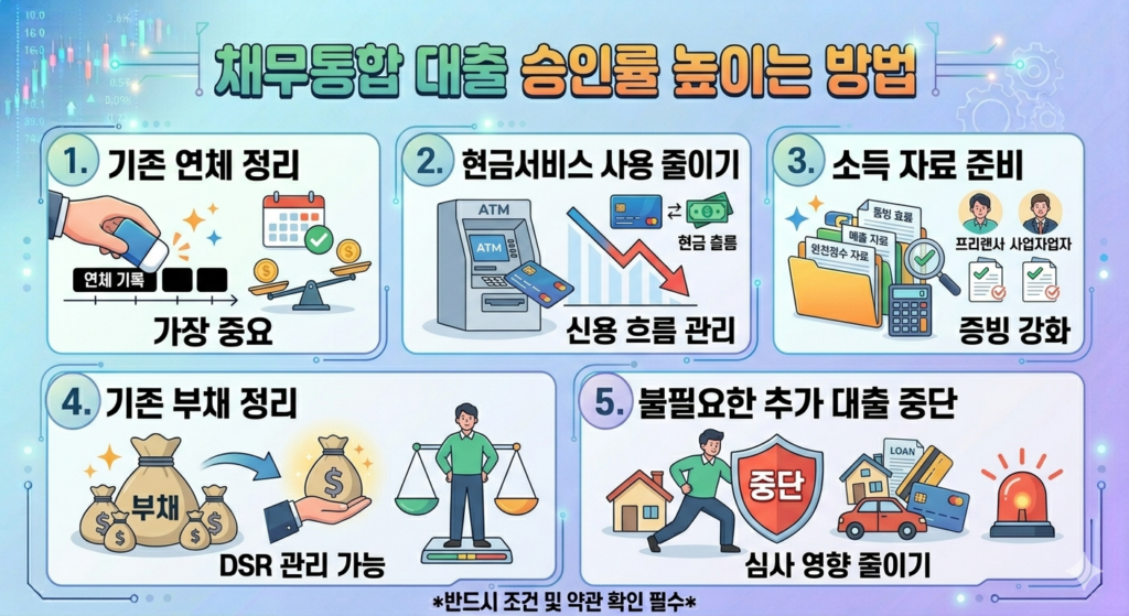 채무통합 대출 승인 방법