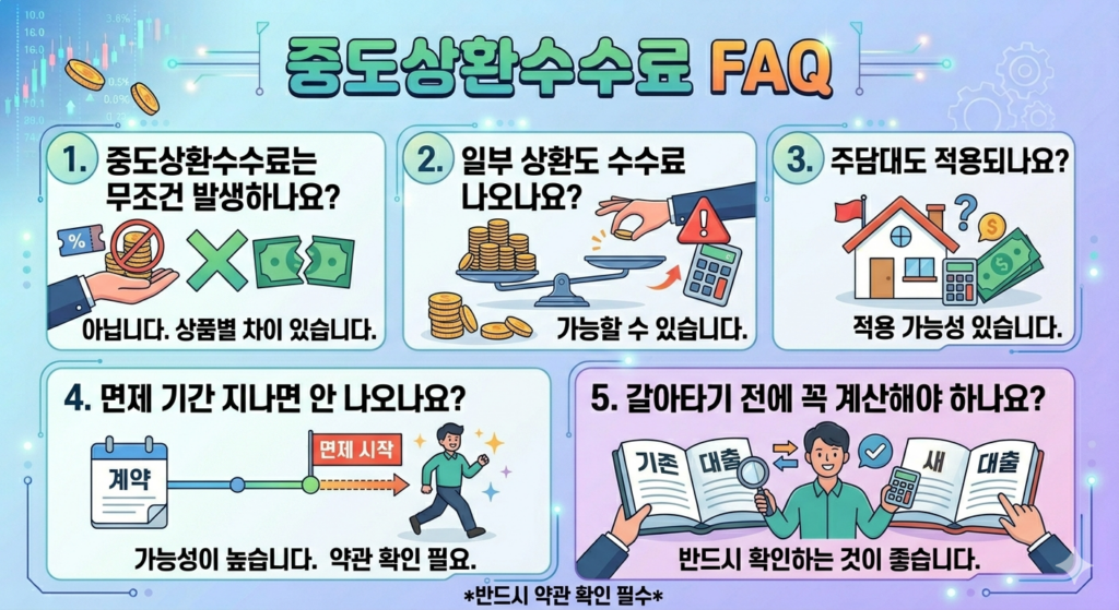 중도상환수수료 FAQ