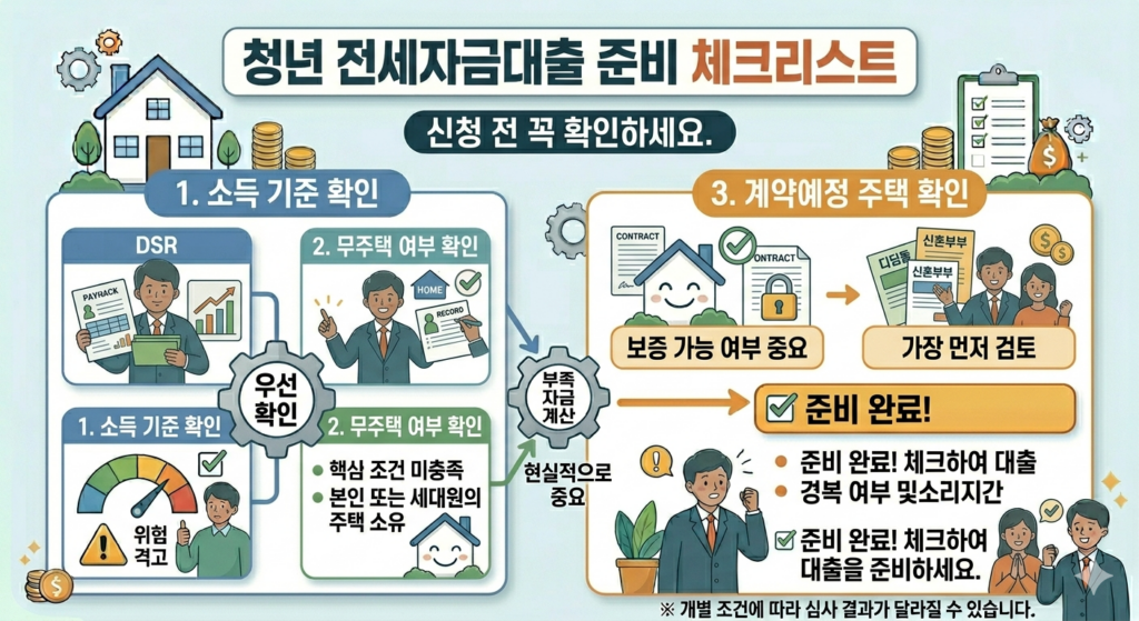 청년 전세자금대출 준비 체크리스트