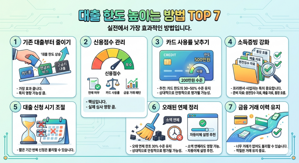 대출 한도 높이는 방법