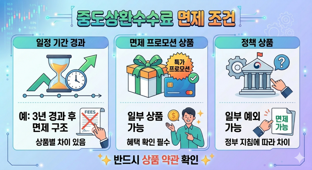 중도상환수수료 면제 조건