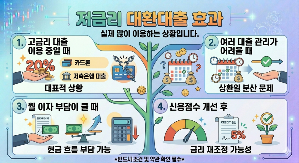 저금리 대환대출 효과