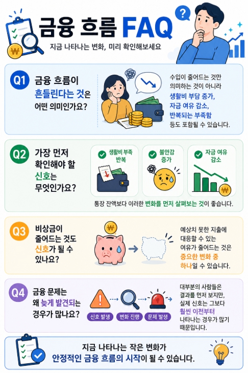 금융 흐름 FAQ