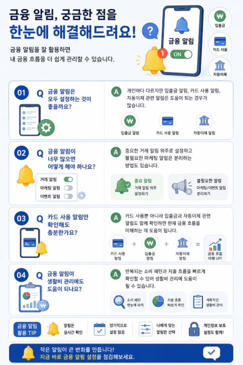 금융 알림 FAQ