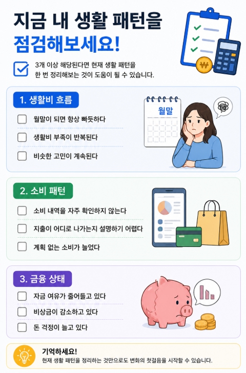 생활 패턴 체크리스트