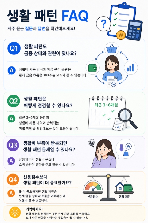 생활 패턴 FAQ
