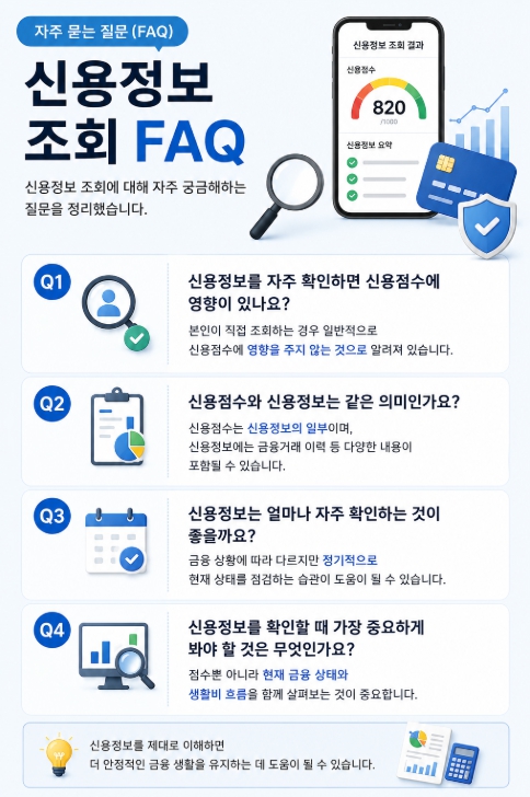 신용정보 조회 FAQ