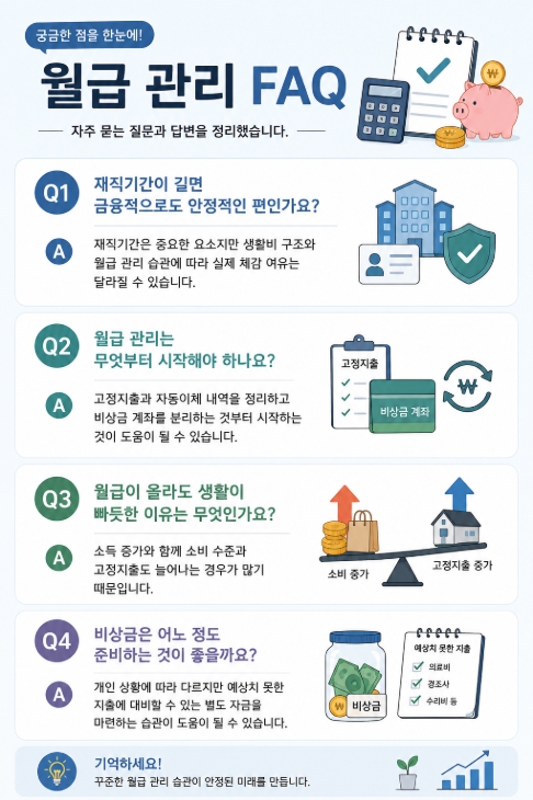 월급 관리 FAQ