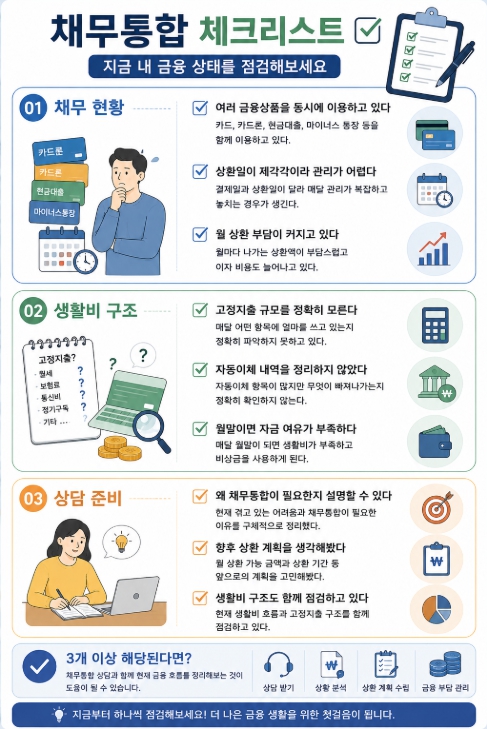 채무통합 체크리스트