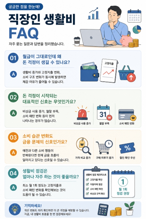 직장인 생활비 FAQ