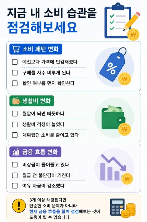 소비 습관 체크리스트