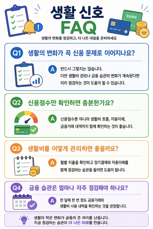생활 신호 FAQ
