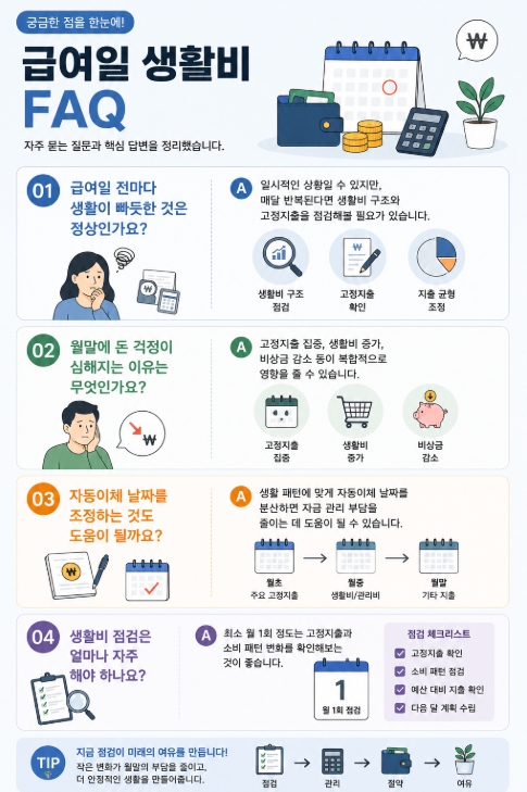 급여일 생활비 FAQ