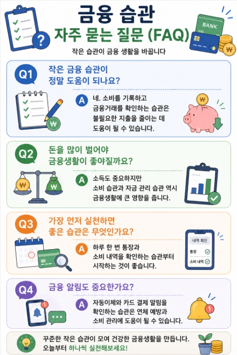 금융 습관 FAQ