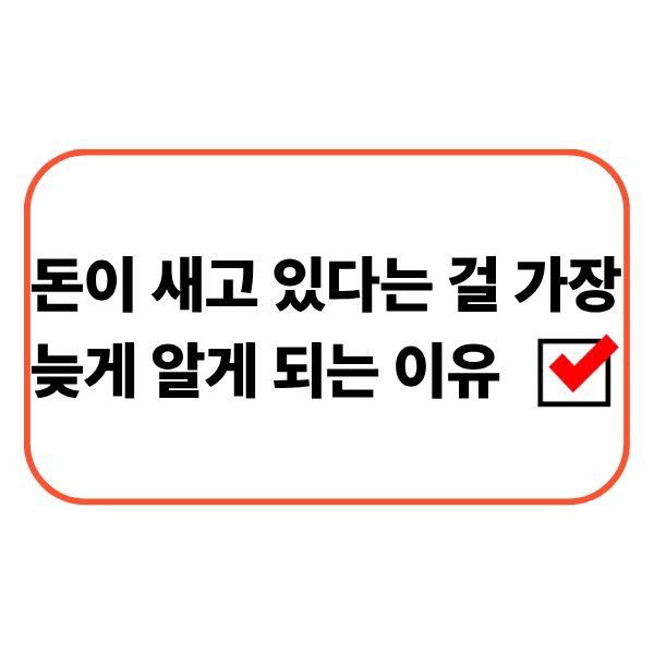 생활비를 점검하는 직장인