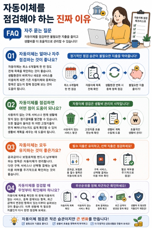 자동이체를 점검해야 하는 진짜 이유 FAQ