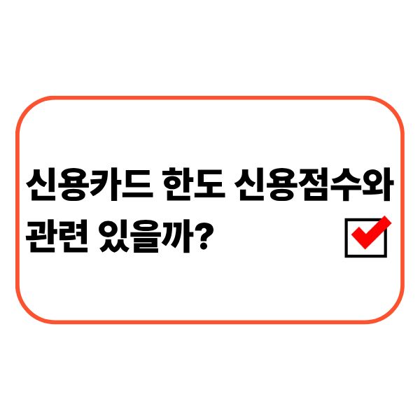 신용카드 한도와 신용점수의 관계를 확인하는 모습