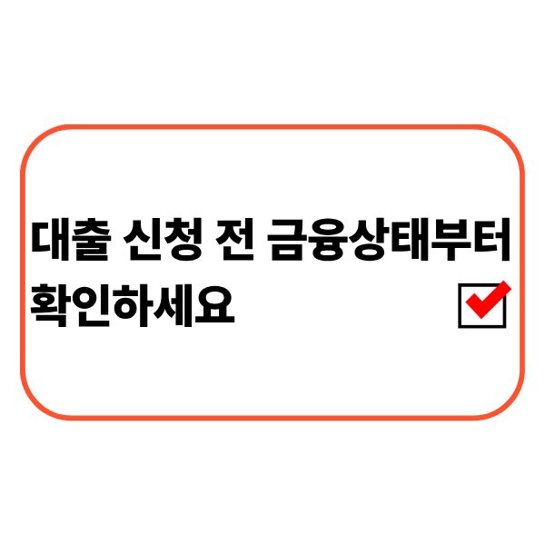 대출 신청 전에 현재 금융상태를 확인하는 모습