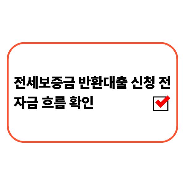 전세보증금 반환대출 신청 전 보유 자금과 반환 금액을 확인하는 모습
