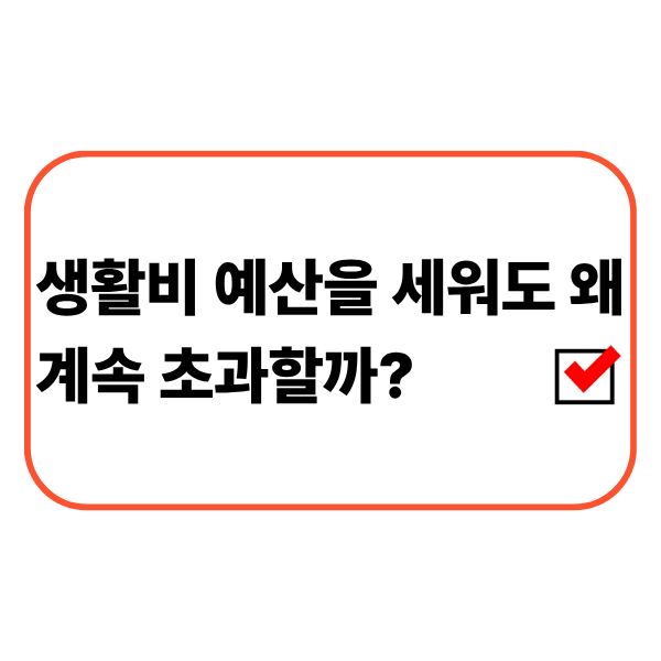 생활비 예산을 세워도 계속 초과하는 이유를 확인하는 모습